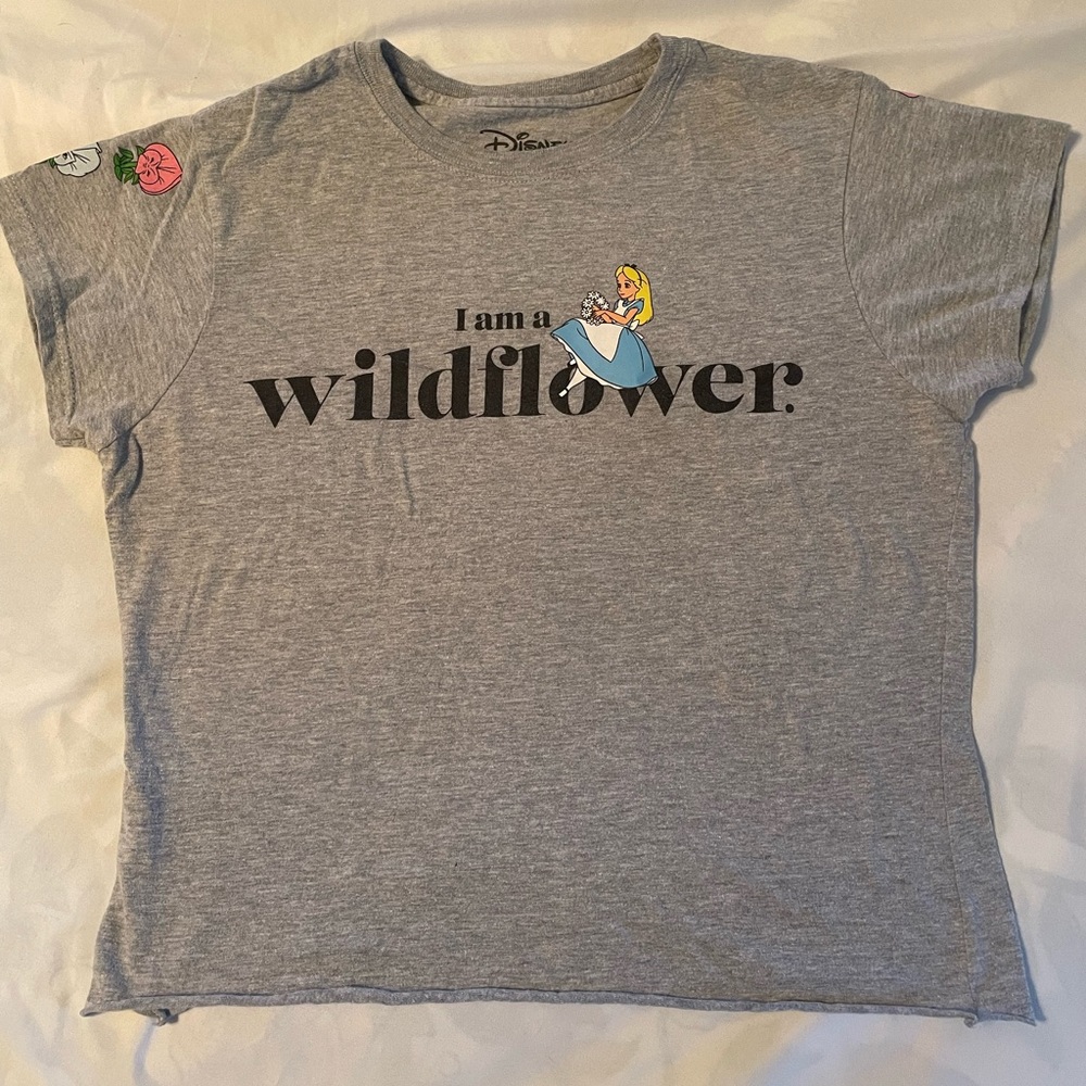 Disney crop Alice in wonderland tee